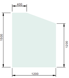 Retaining Wall Glass Panels: 5KM1500R